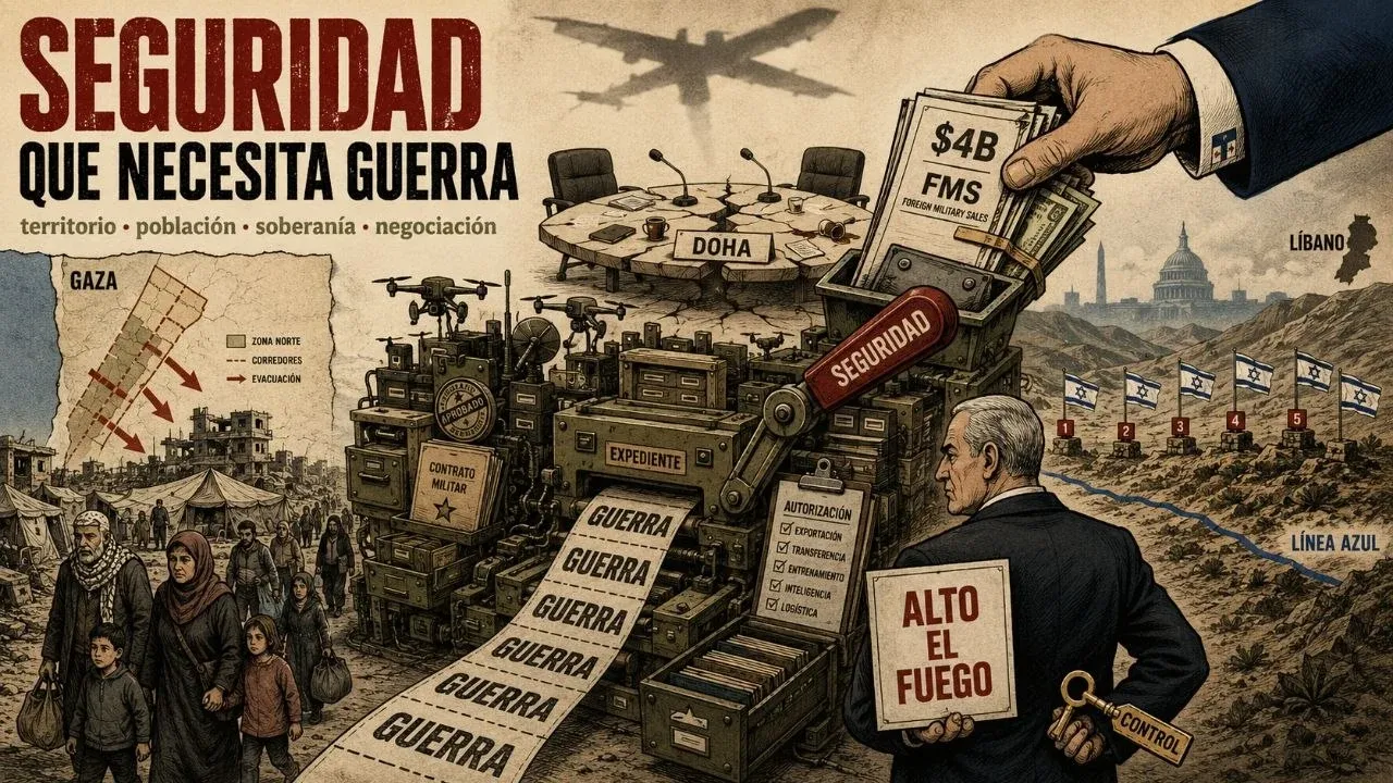 Monero editorial: una máquina llamada seguridad produce guerra mientras Washington la alimenta, Gaza es desplazada, Líbano aparece como extensión territorial y Doha queda como mediación golpeada